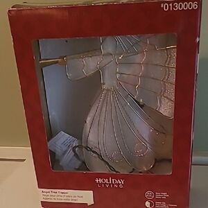 Angel Tree Topper - White and Gold